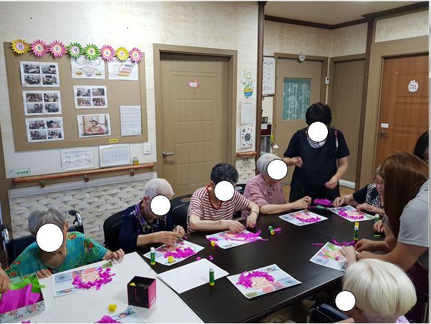 참조은재활요양원 미술프로그램