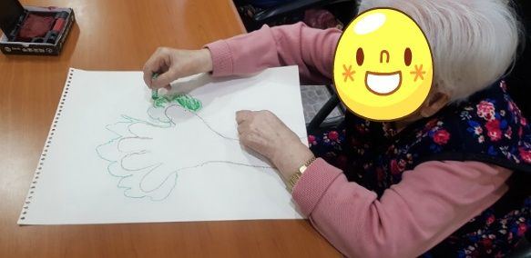 삼성요양원1 즐거운 미술교실 프로그램