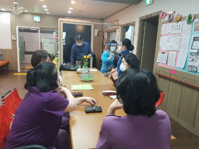 복사꽃 요양센터 코로나 선재적진단검사 (P ...
