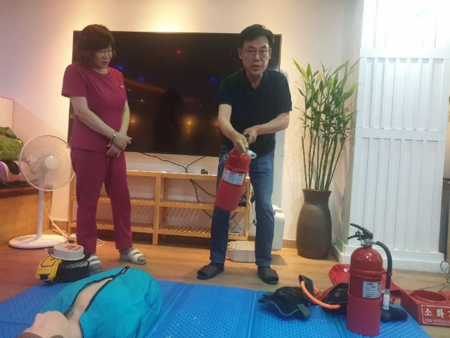 라움재가노인복지센터 신체활동[소방안전교육]