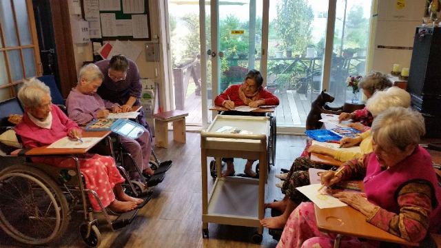 모당노인요양공동생활가정 색칠공부