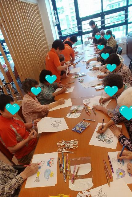 매일재가노인복지센터 인지프로그램 "노인미술"