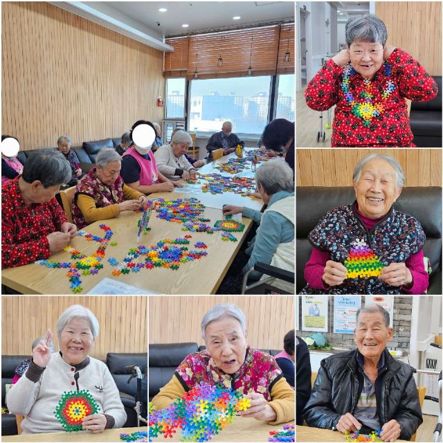 샬롬요양원 인지프로그램(교구활동)