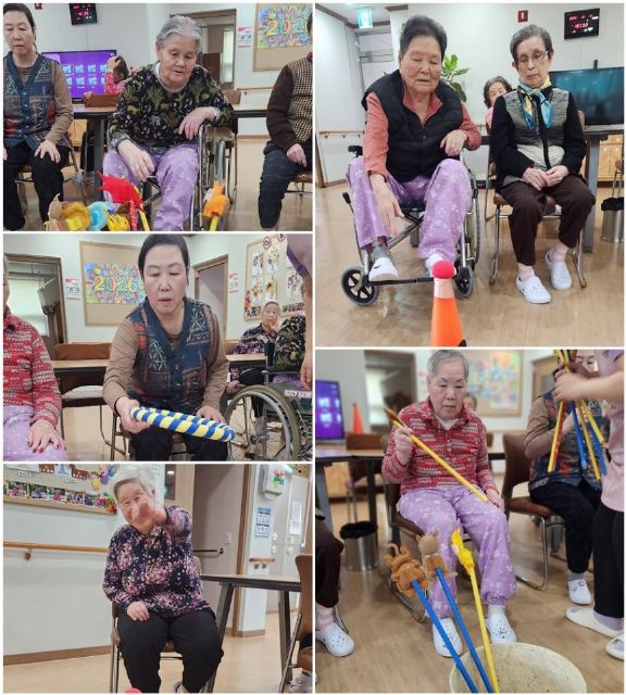 노인요양원 솔향 투호,링고리던지기(전담반)