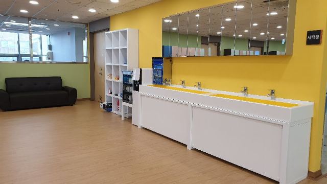 인천참사랑병원 부설 햇살데이케어센터 세면대
