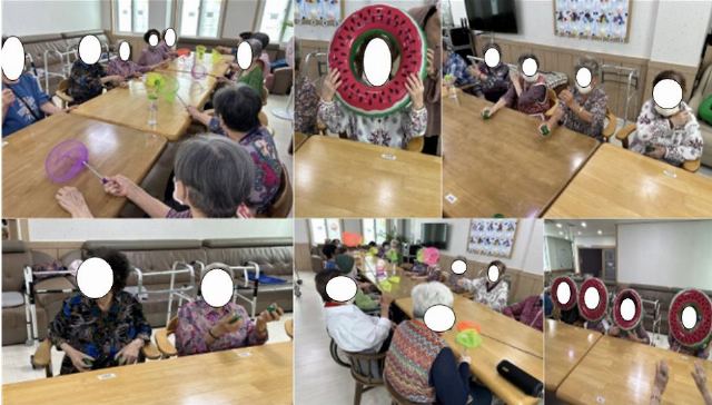 대명요양센터 튜브 공 넣기