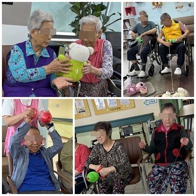 (주)다리피 가은요양원 신체활동-당겨당겨