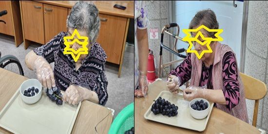 동작실버센터 8월 음식만들기