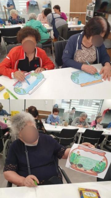 다솜재활데이케어센터 10월 첫째주 미술활동 ( ...