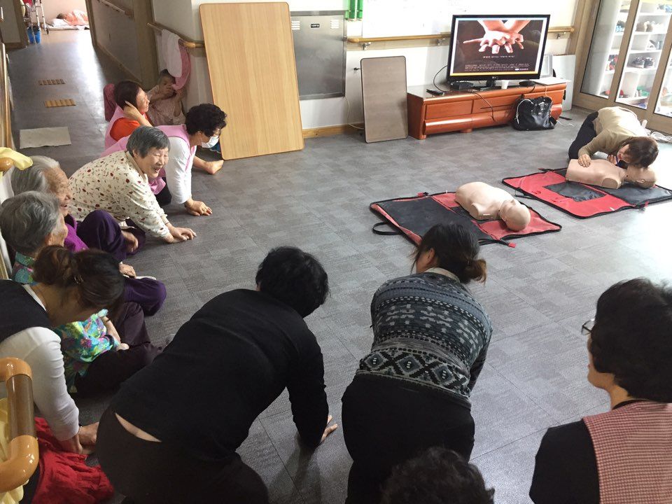 백운노인선교원 응급상황훈련
