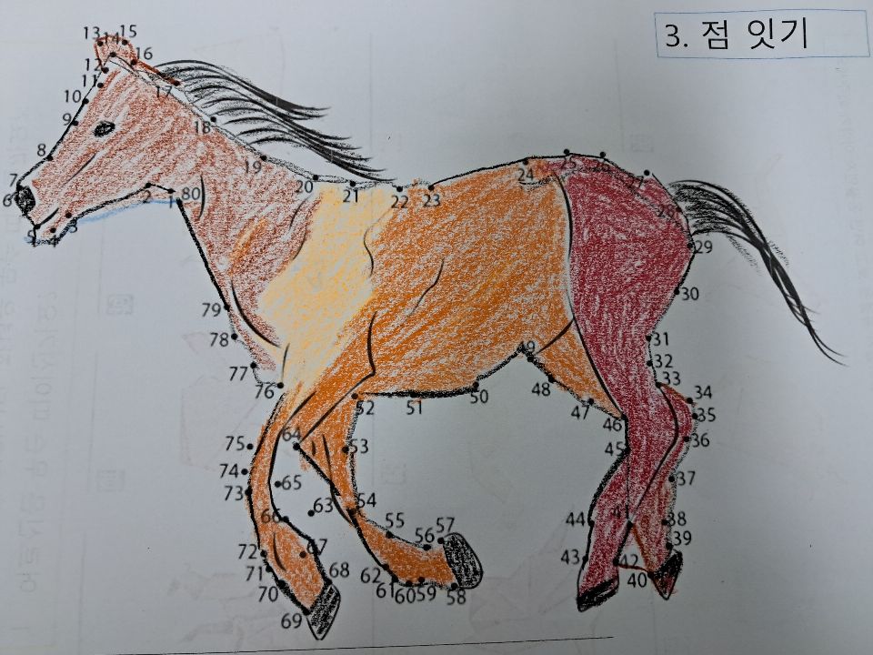 건강나눔장기요양센터 선잇고 색칠하기