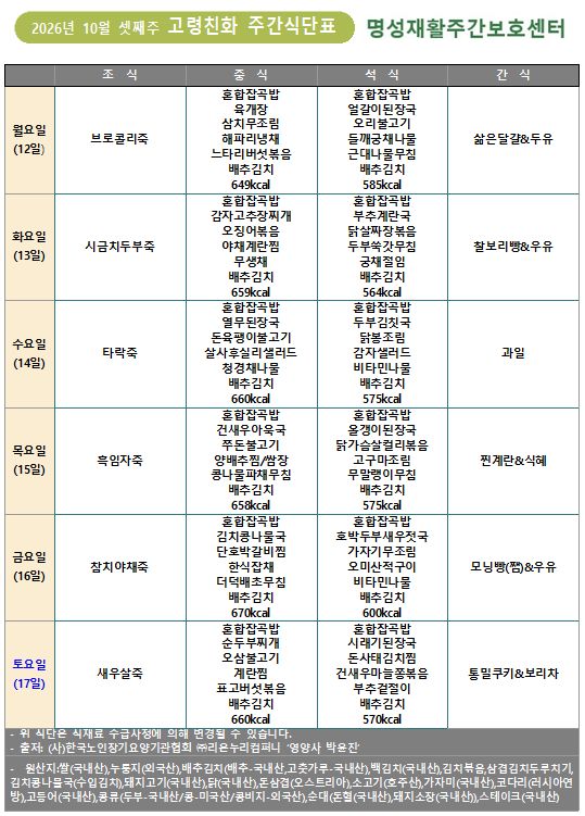 명성재활주간보호센터 명성 어르신들의 2026년 ...