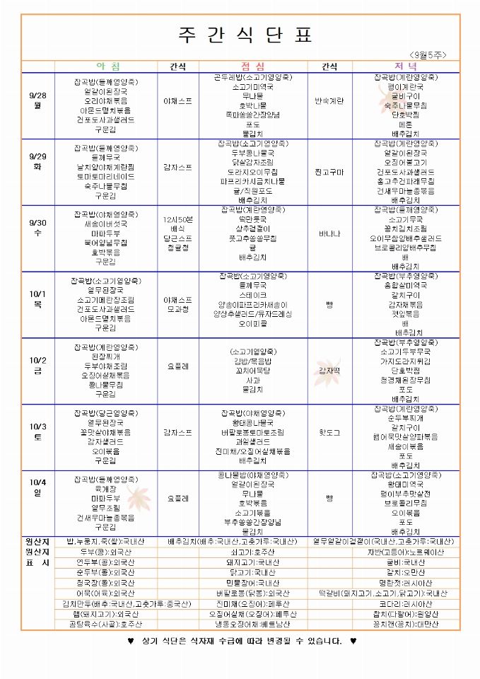 축복의 향기 요양원 2026-10-05