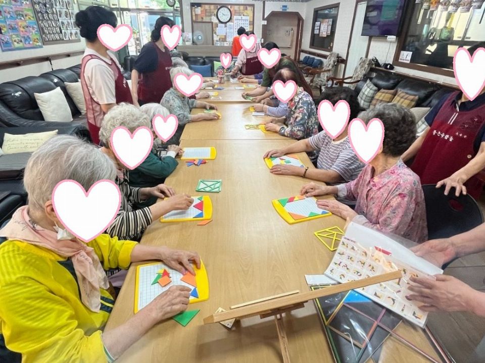 좋은사람들 노인요양센터 실버인지미술